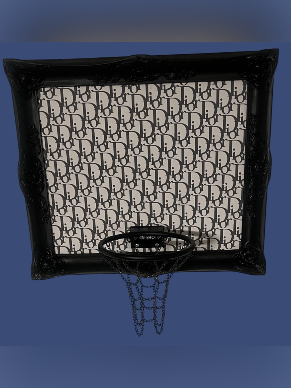 Dior Black and White Monogram Mini Basketball Hoop(CUSTOM MADE)